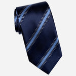 Italian Designer Blue Striped Tie