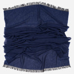 Marine Blue Italian Cashmere Scarf