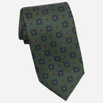 Green Madder Silk Designer Italian Tie