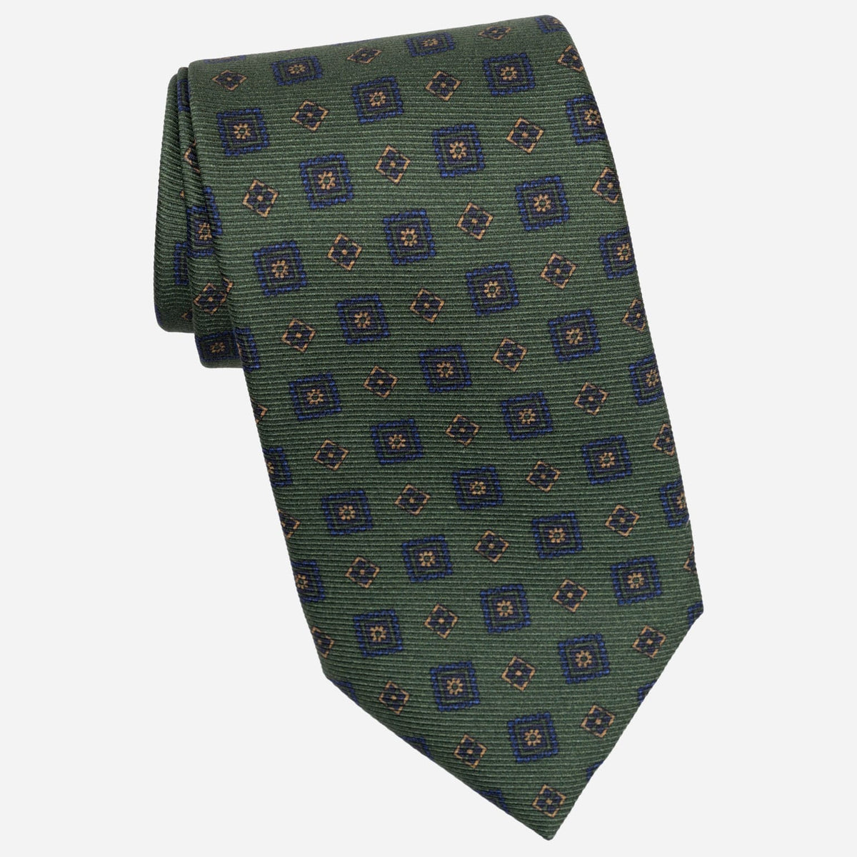 Green Madder Silk Designer Italian Tie
