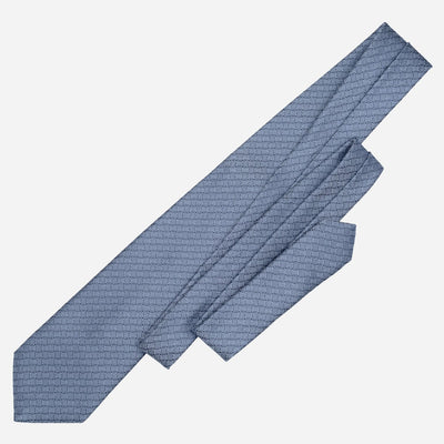 Blue Italian Designer Silk Tie for Men