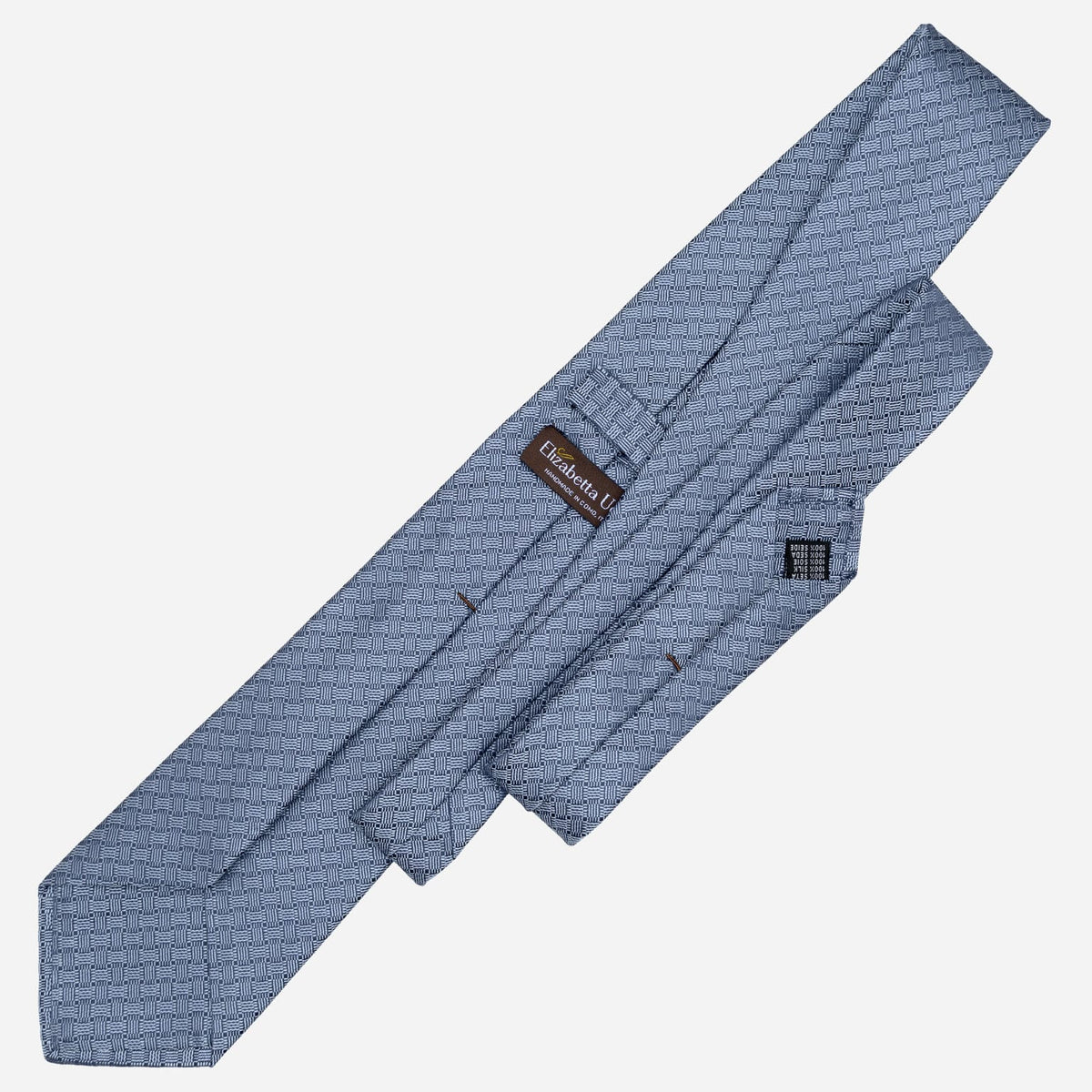 Blue Italian Designer Silk Tie for Men