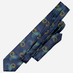Designer Navy Paisley Silk Tie