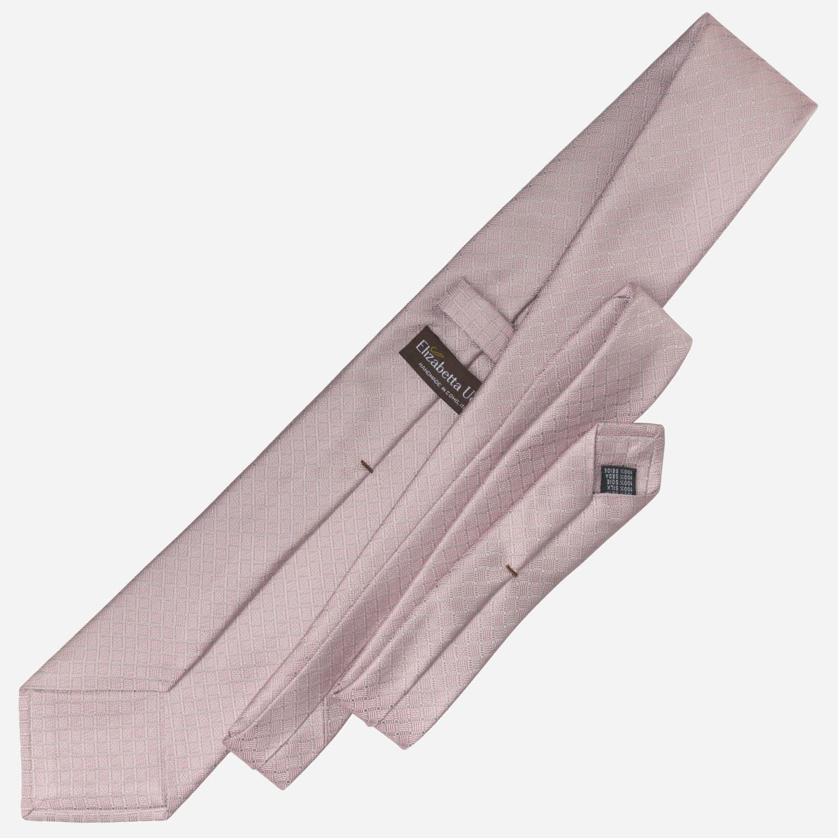 Pink Italian Designer Silk Tie for Men