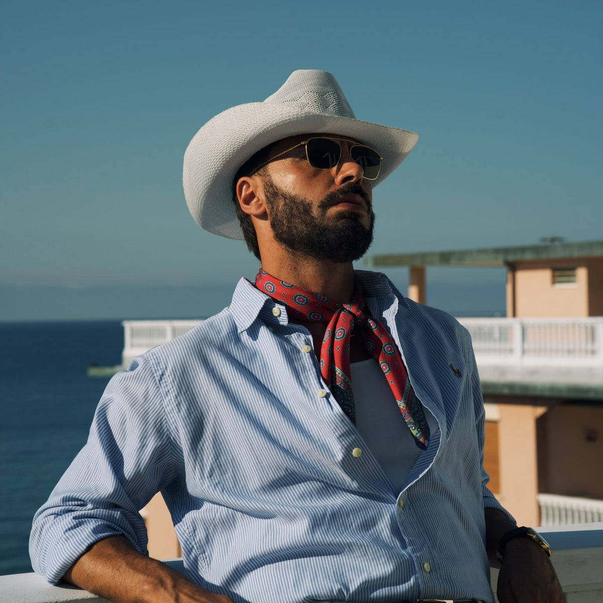 Red Silk Neckerchief - Made in Italy