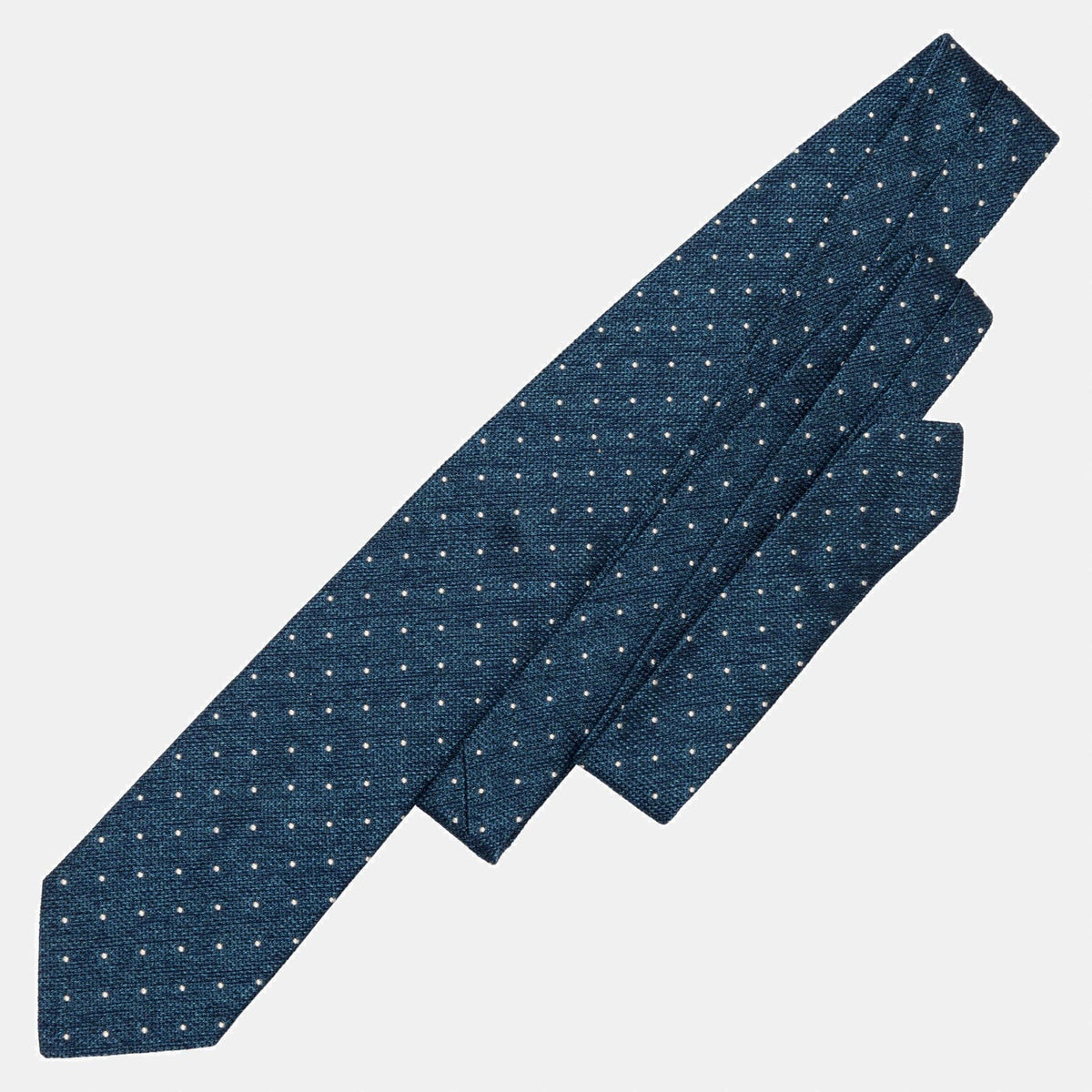 Blue Grenadine Polka Dot Tie - 100% Made in Italy