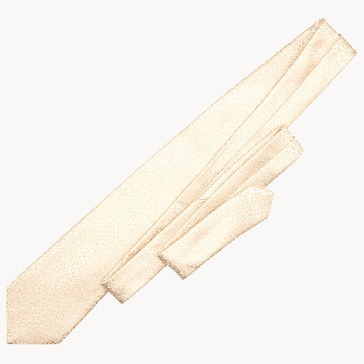 Italian Designer Champagne Silk Necktie