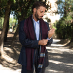 Burgundy Italian Wool Scarf