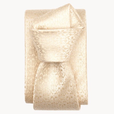 Italian Designer Champagne Silk Necktie