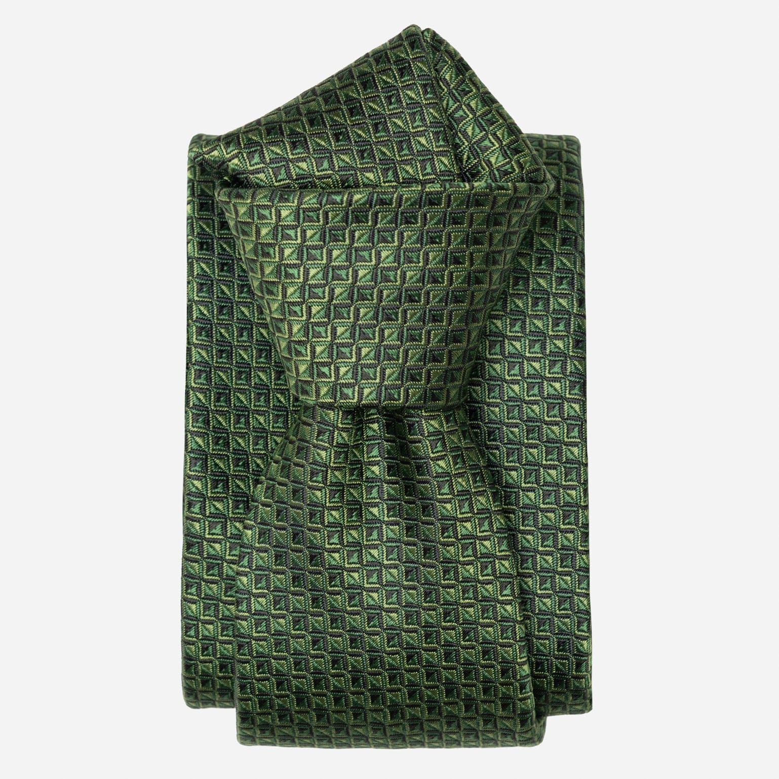 Men's Designer Italian Green Silk Tie