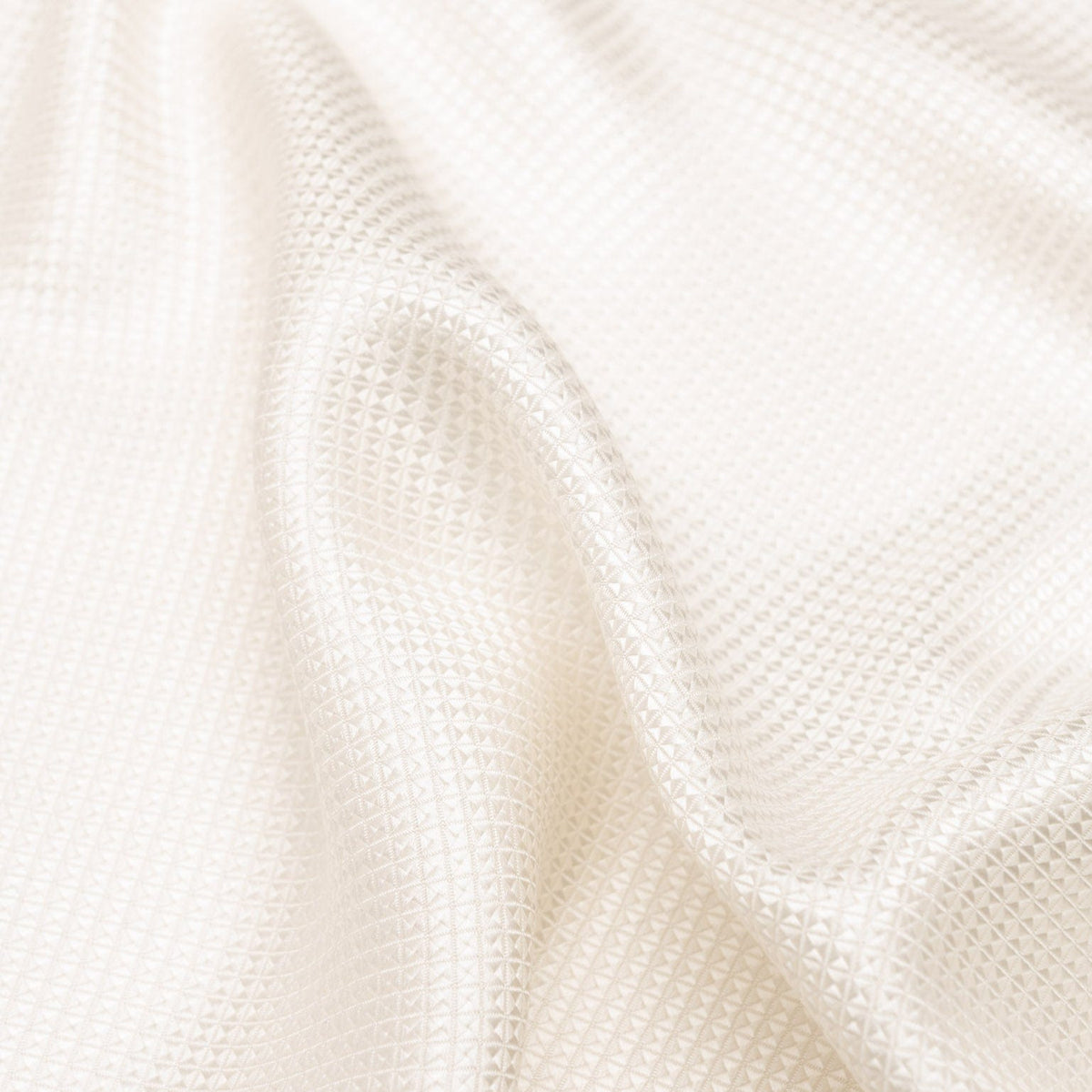 Luxury Italian White Silk Pocket Square