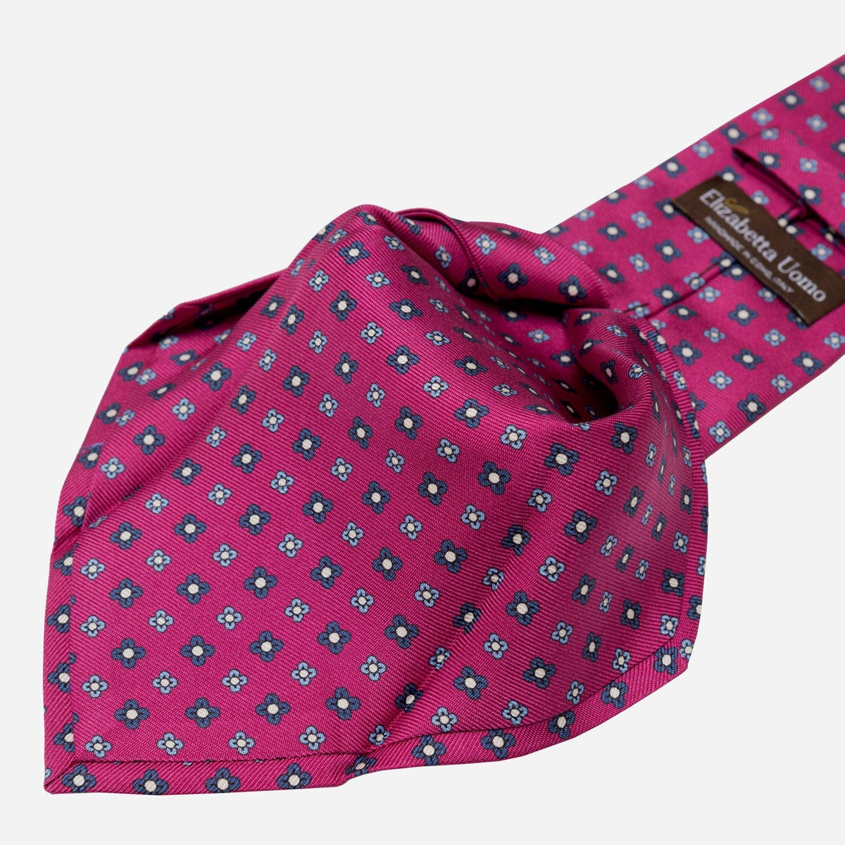 Handmade Italian Silk Tie - Magenta