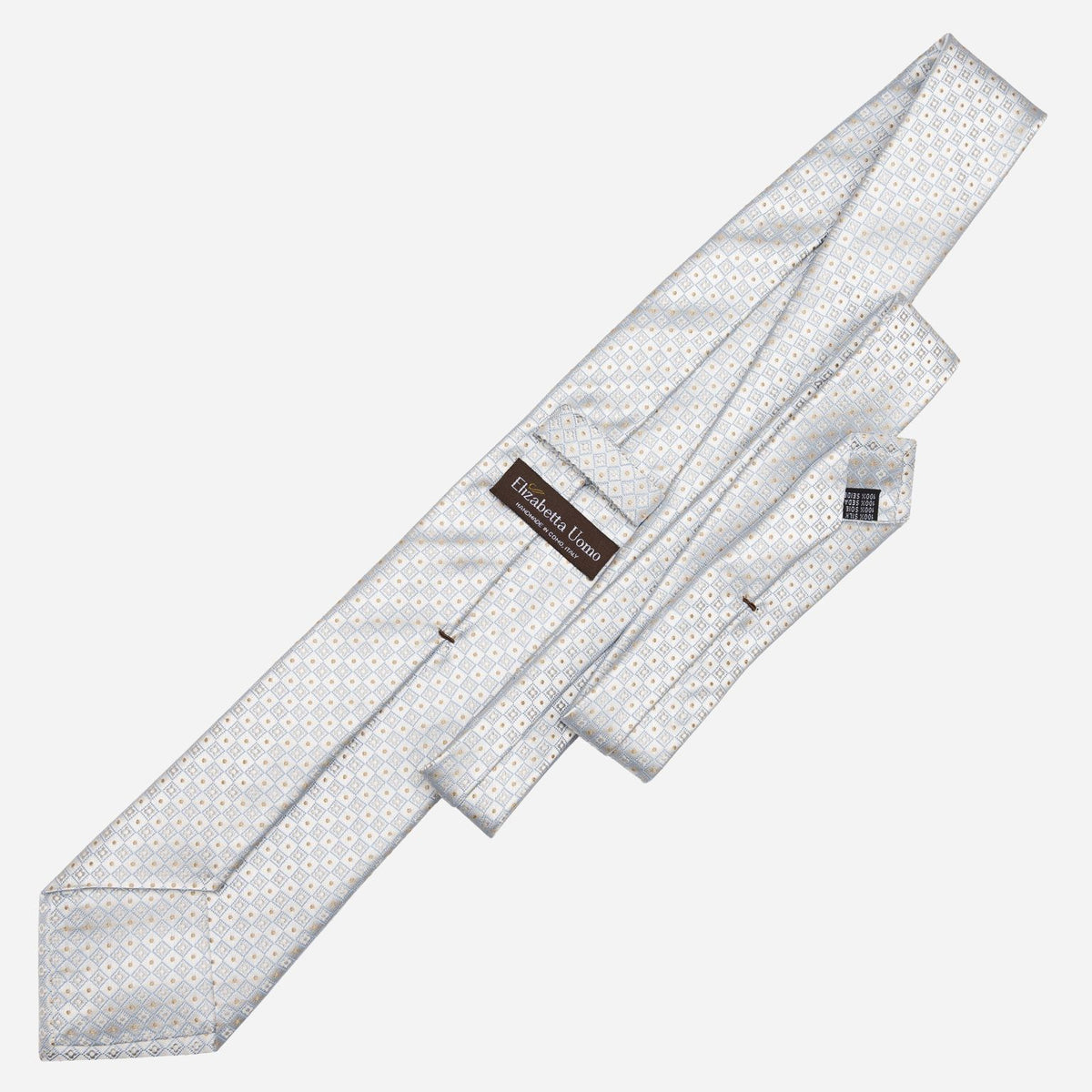 Pale Blue Woven Handmade Italian Silk Tie