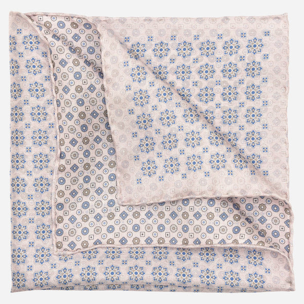 Double Sided Pink Silk Pocket Square