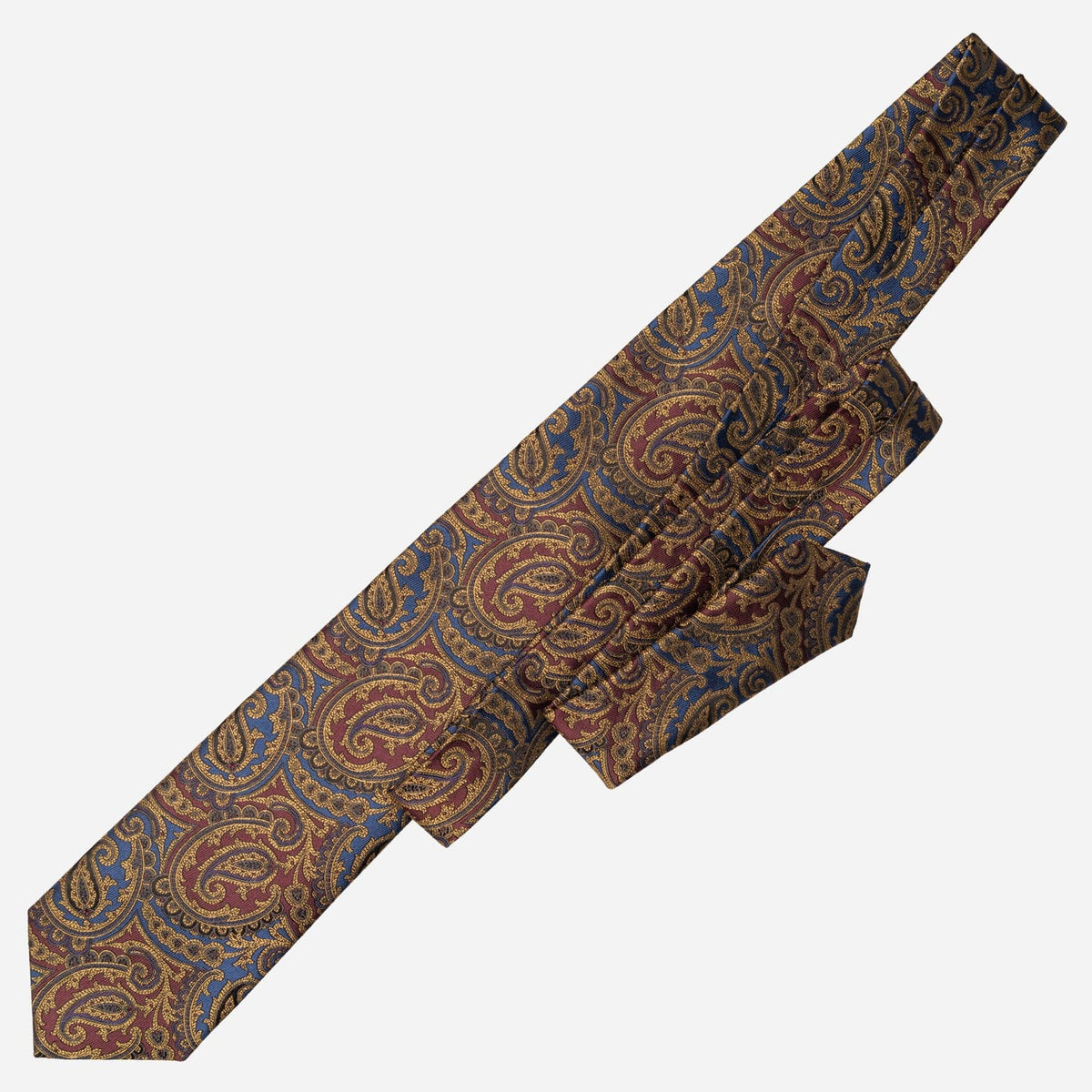 Men's Ruby and Sapphire Silk Tie