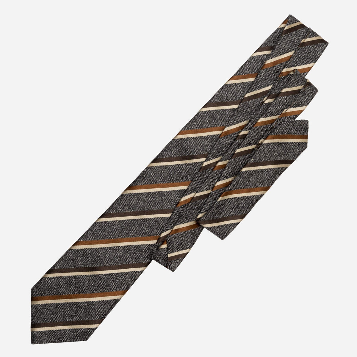 Steel Stripe Italian Silk Handmade Tie