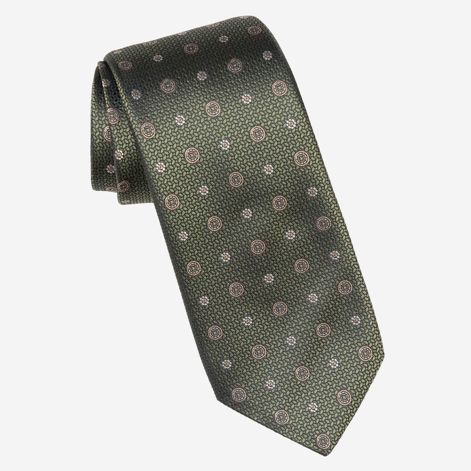 Men's Designer Italian Silk Tie Green