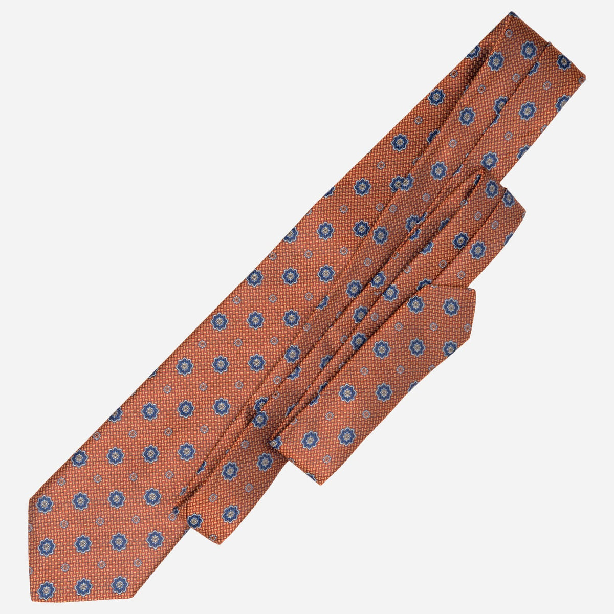 Orange Handmade Italian Silk Tie