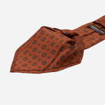 Rust Madder Silk Designer Italian Tie