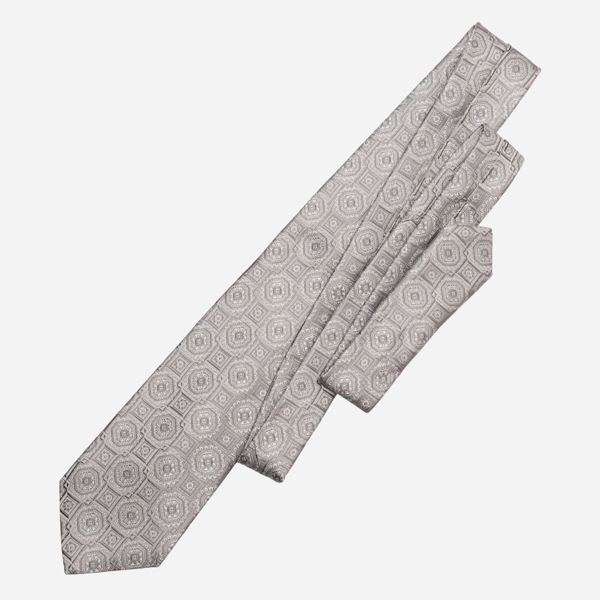 Silver Grey Italian Silk Handmade Tie