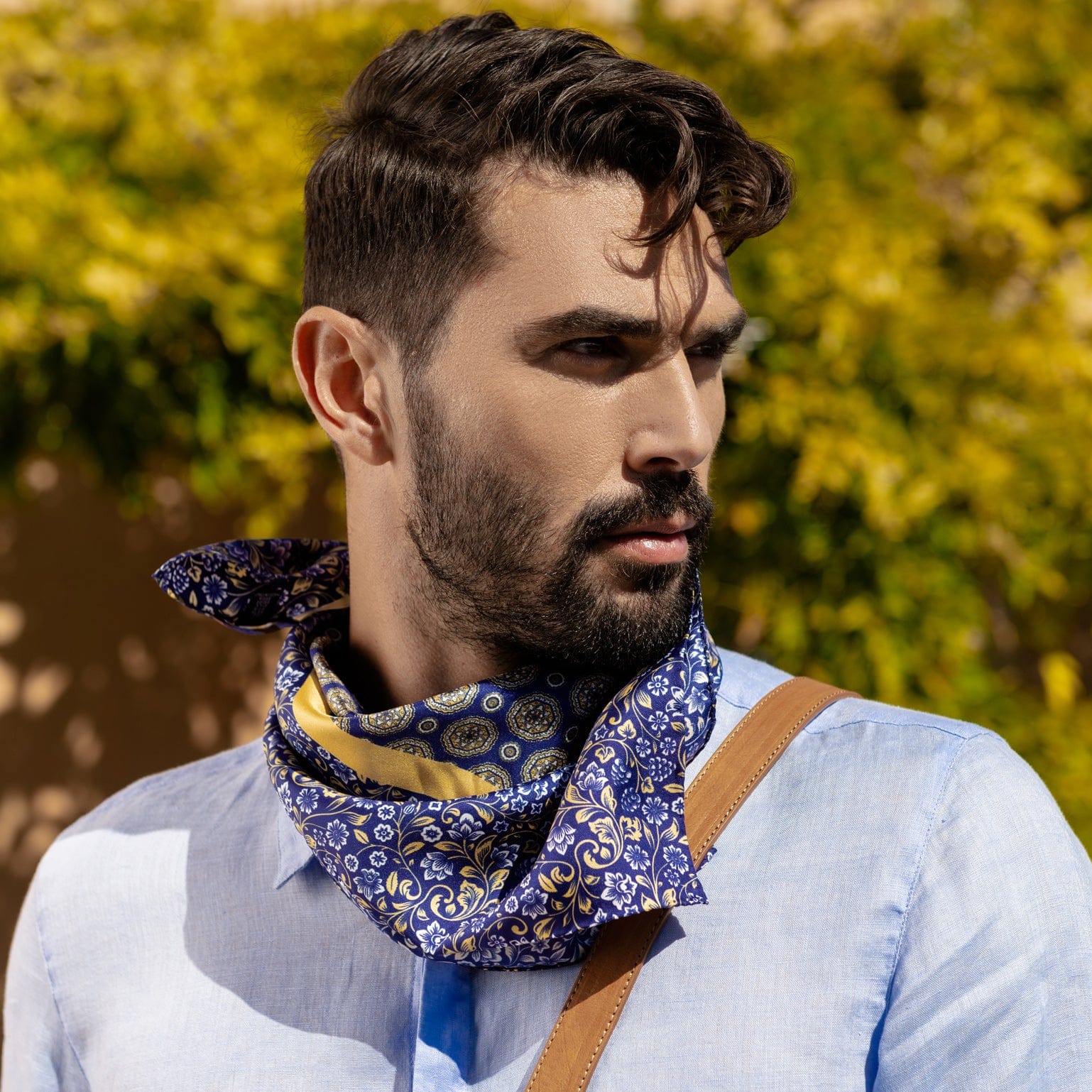 mens italian silk scarf