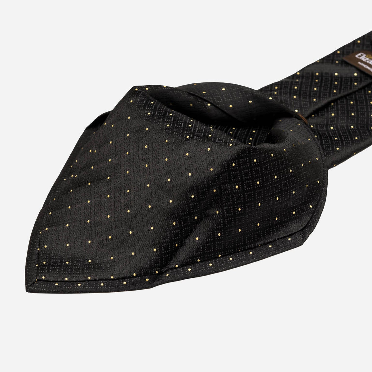 Black & Gold Italian Designer Silk Tie