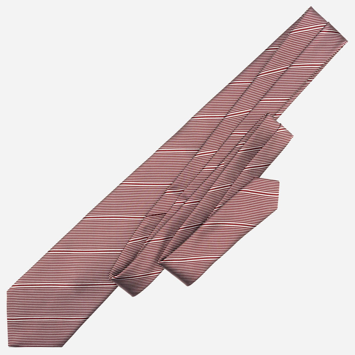 Burgundy Stripes Italian Silk Tie