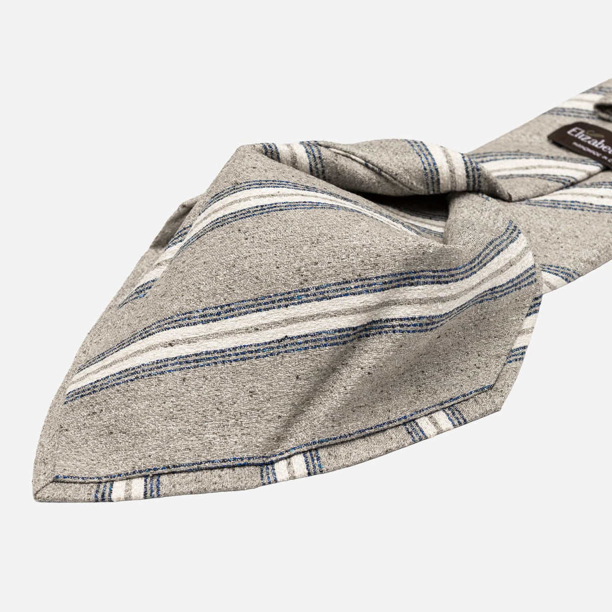 Sand Stripes Italian Designer Silk Tie