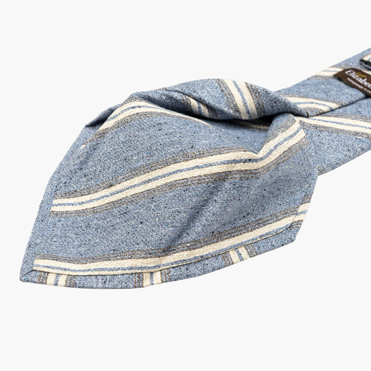 Denim Blue Stripes Italian Silk Tie