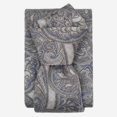 Misty Blue Handmade Italian Silk Tie 