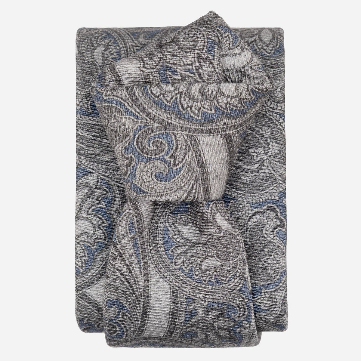 Misty Blue Handmade Italian Silk Tie 