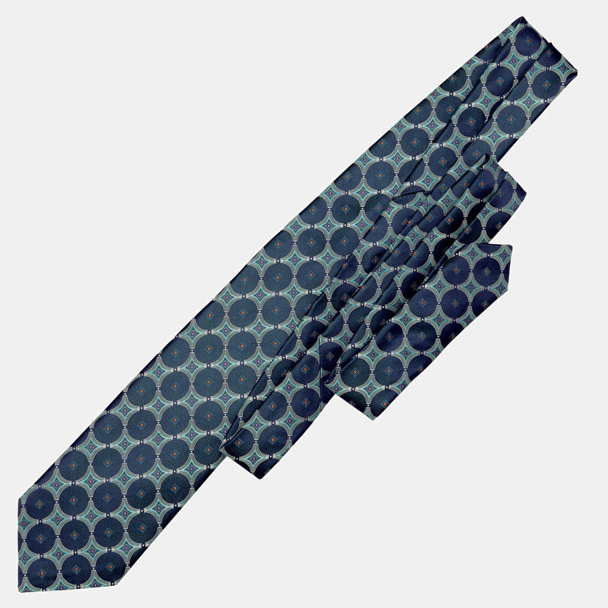 Sea Blue Italian Silk Handmade Tie