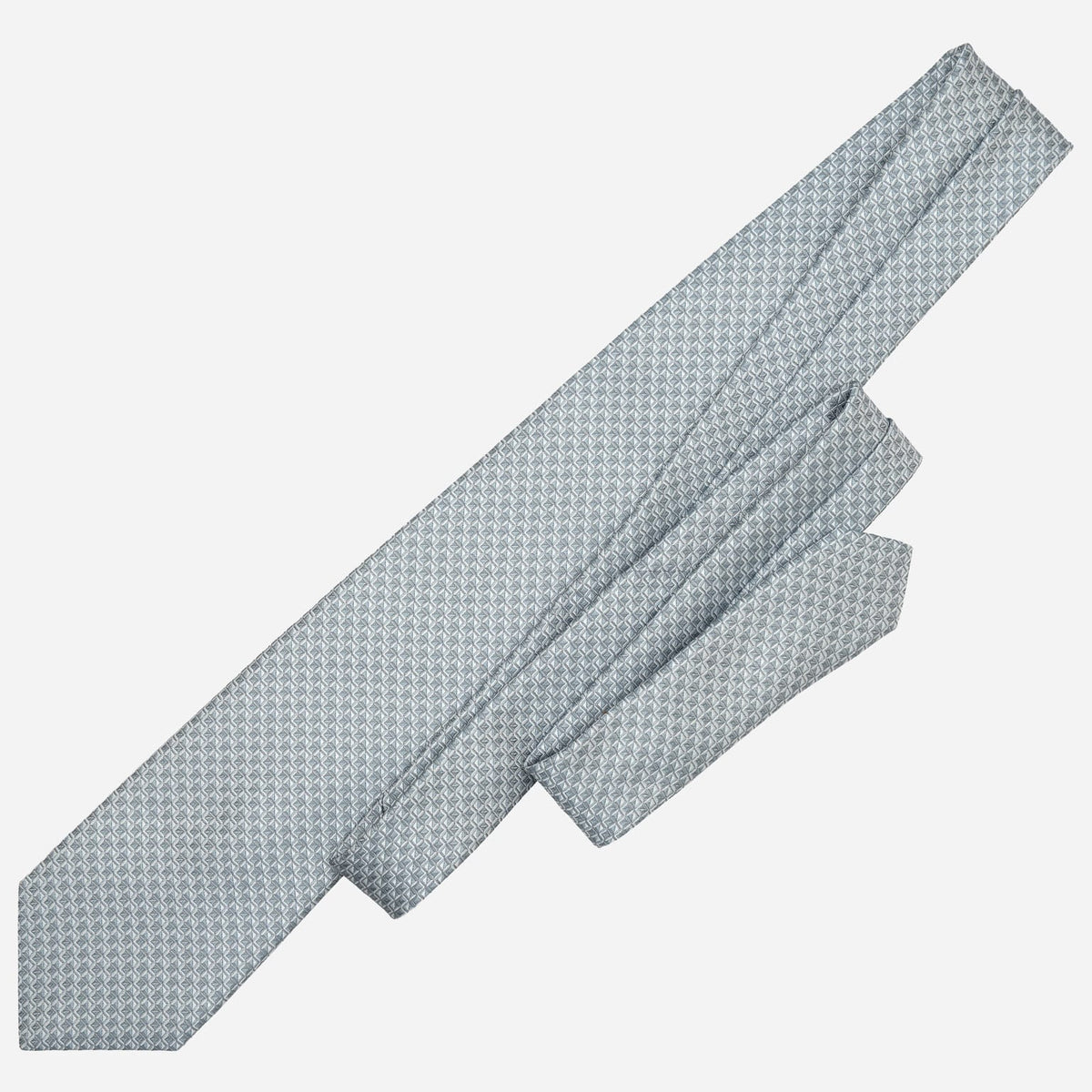 Designer Italian Silk Tie Misty Blue