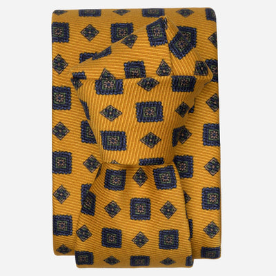 Yellow Madder Silk Designer Italian Tie