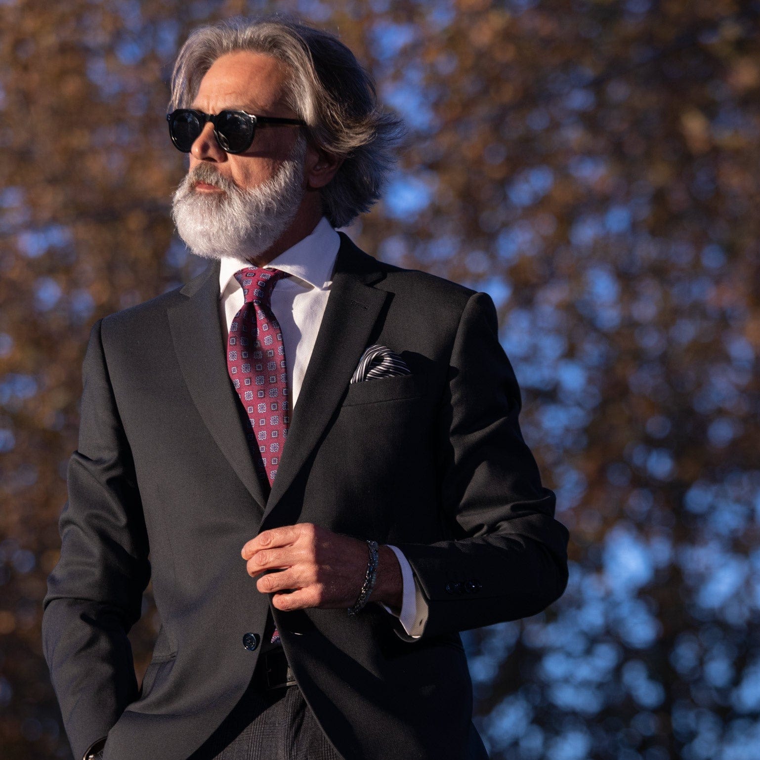 Italian Silk Jacquard Tie - Handmade in Como Italy