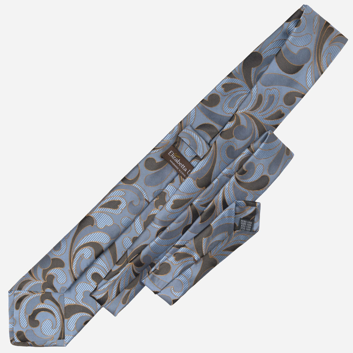 Blue Paisley Handmade Italian Silk Tie