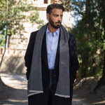 Men's Navy Italian Cashmere Scarf
