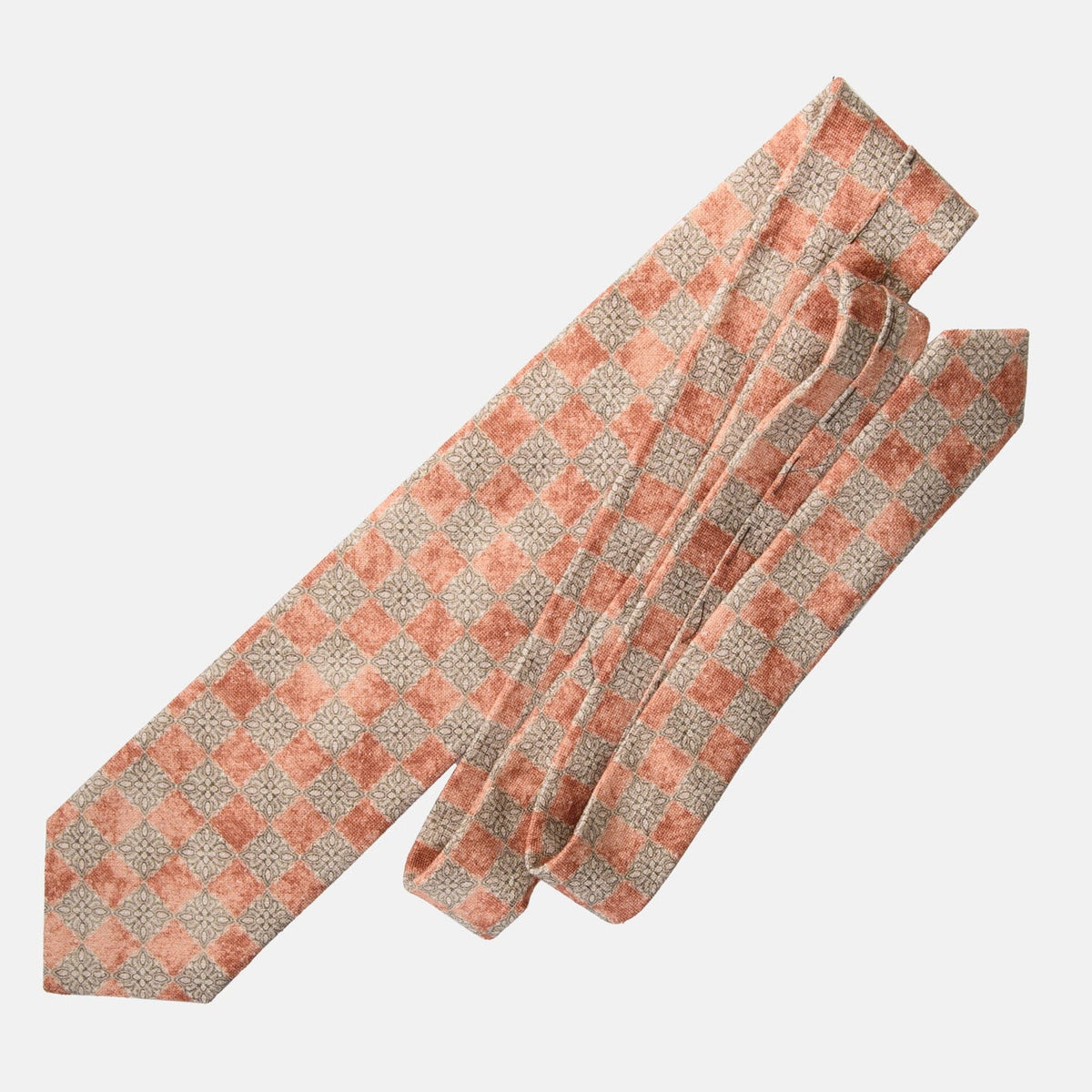 Handmade Terracotta Italian Silk Tie