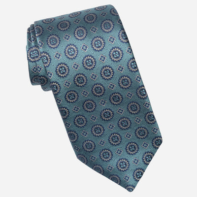 Teal Handmade Italian Silk Tie