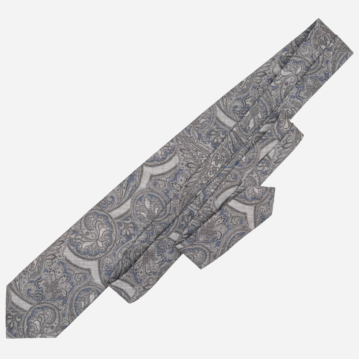 Misty Blue Handmade Italian Silk Tie 