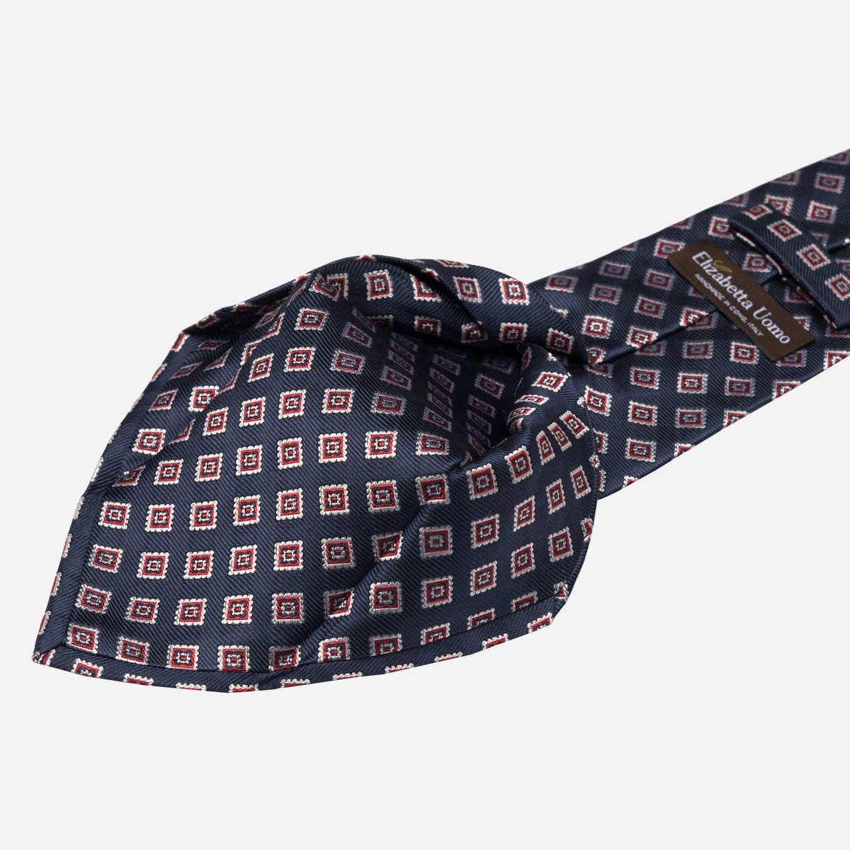 Handmade Italian Silk Necktie - Navy