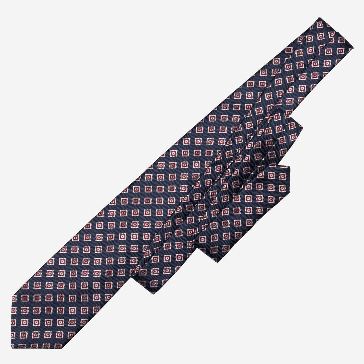 Handmade Italian Silk Necktie - Navy