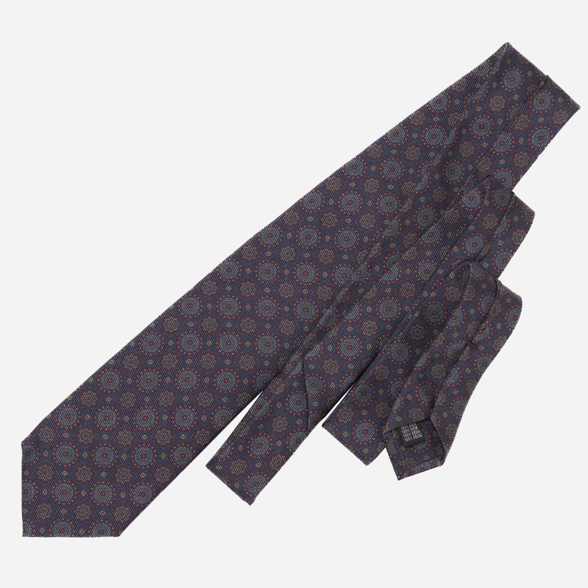 Navy &amp; Burgundy Italian Madder Silk Tie