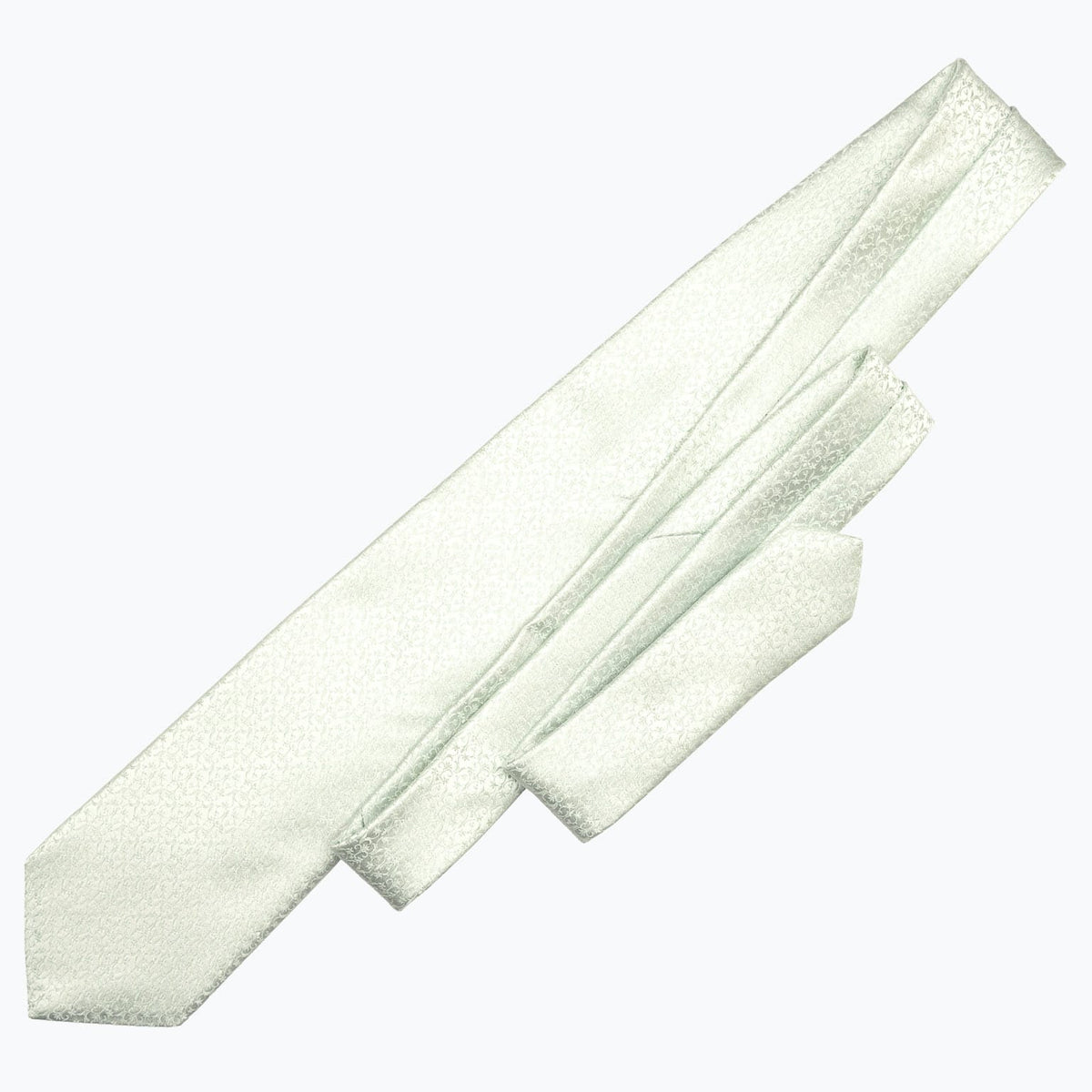 Italian Designer Pale Mint Silk Necktie
