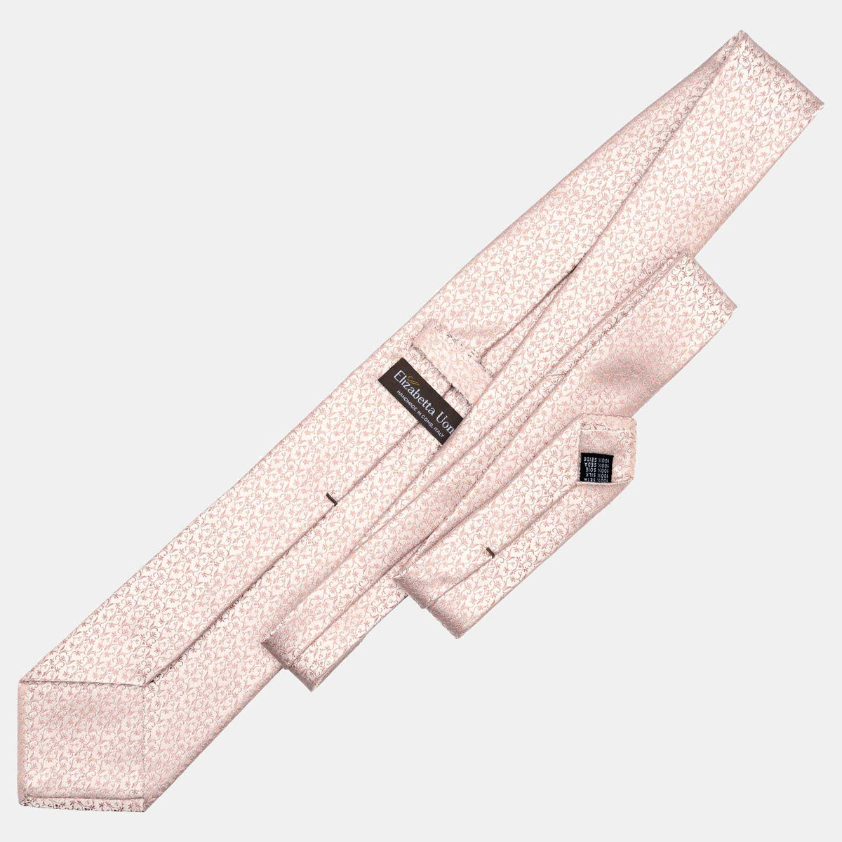 Italian Designer Dusty Rose Silk Necktie