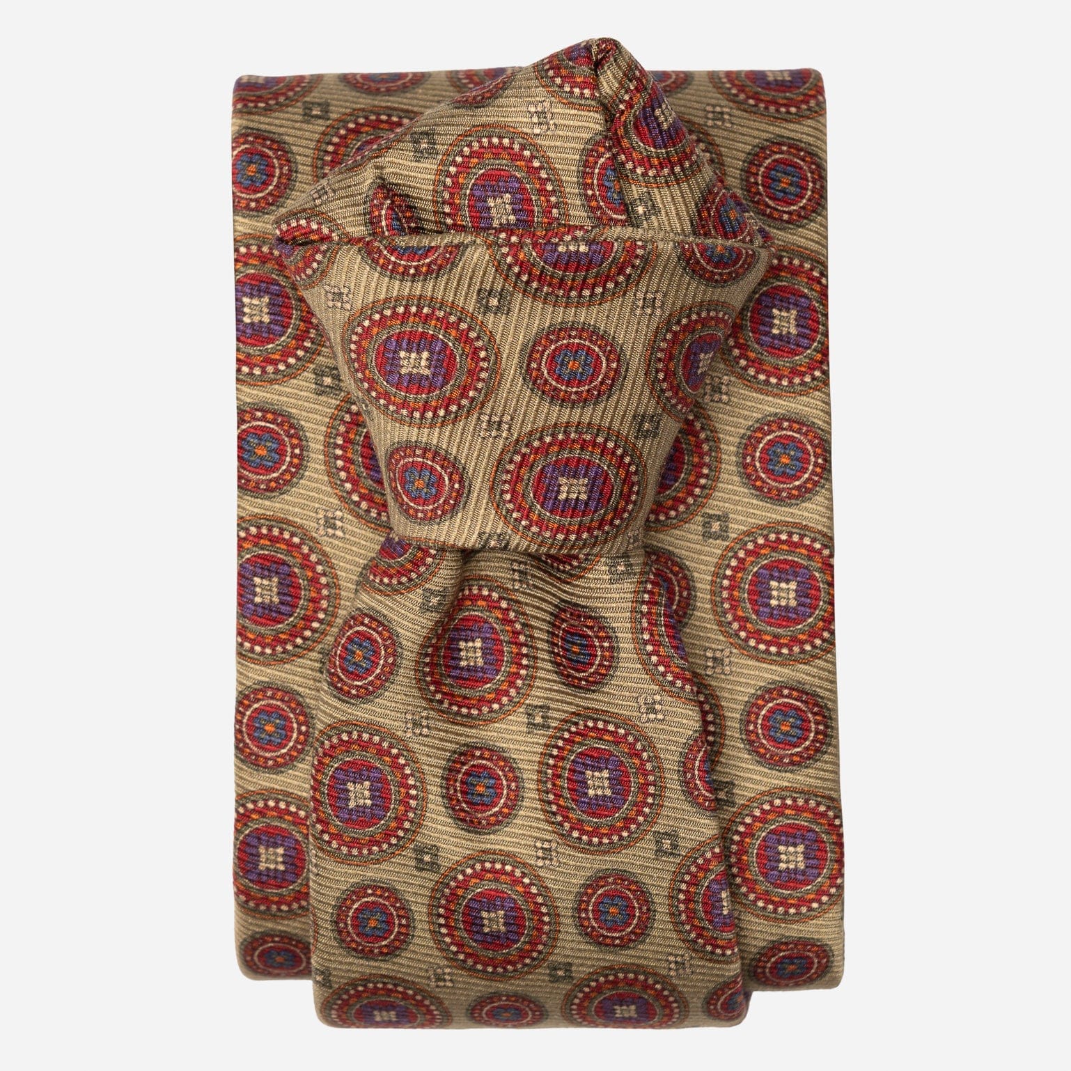 Sage Green Madder Silk Italian Tie