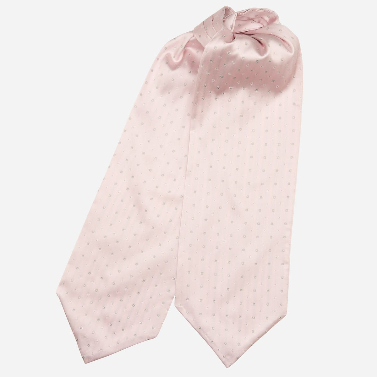 Italian Pink Silk Ascot Tie