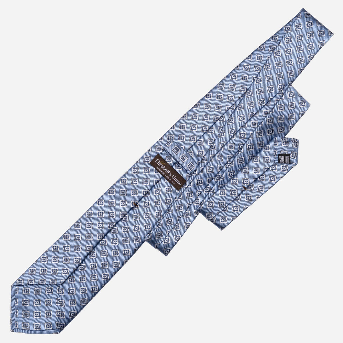 Handmade Italian Silk Necktie - Sky Blue