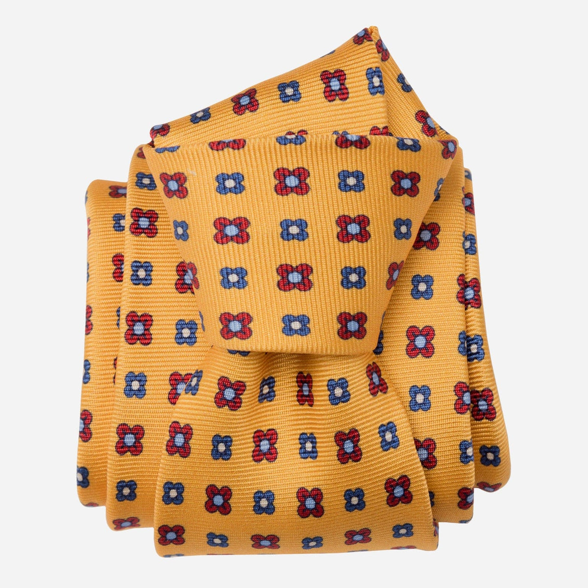 Yellow Handmade Italian Silk Necktie