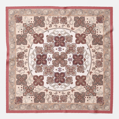 Pink Modal Cashmere Square Scarf